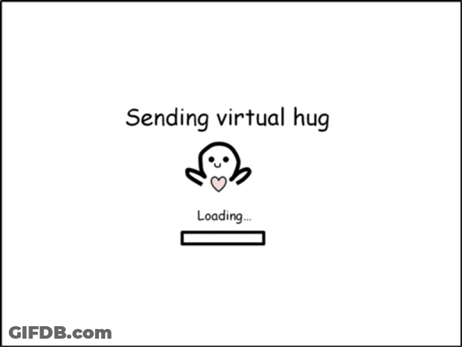 Sending You A Virtual Hug Sticker GIF