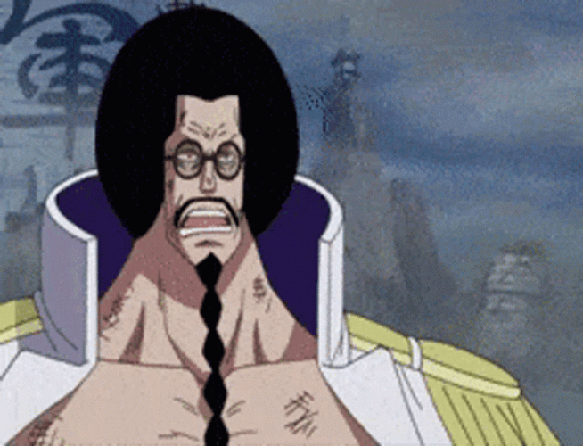 Sengoku Stops Monkey D. Garp GIF