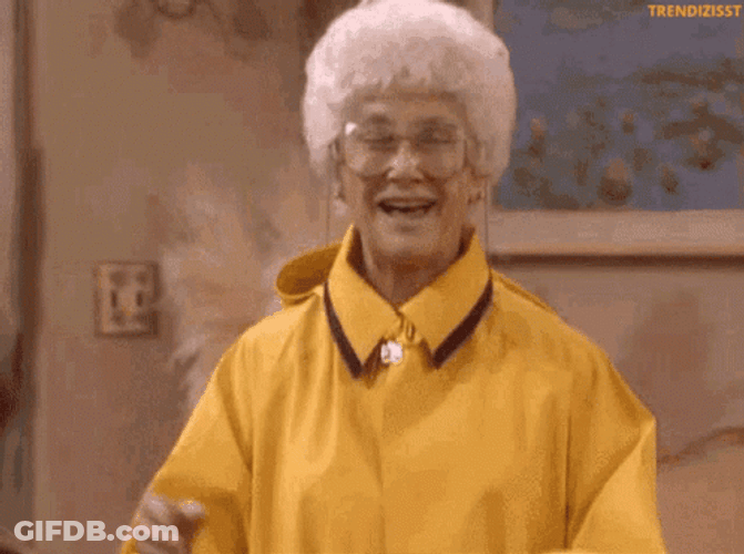 Senile Laughing Woman GIF