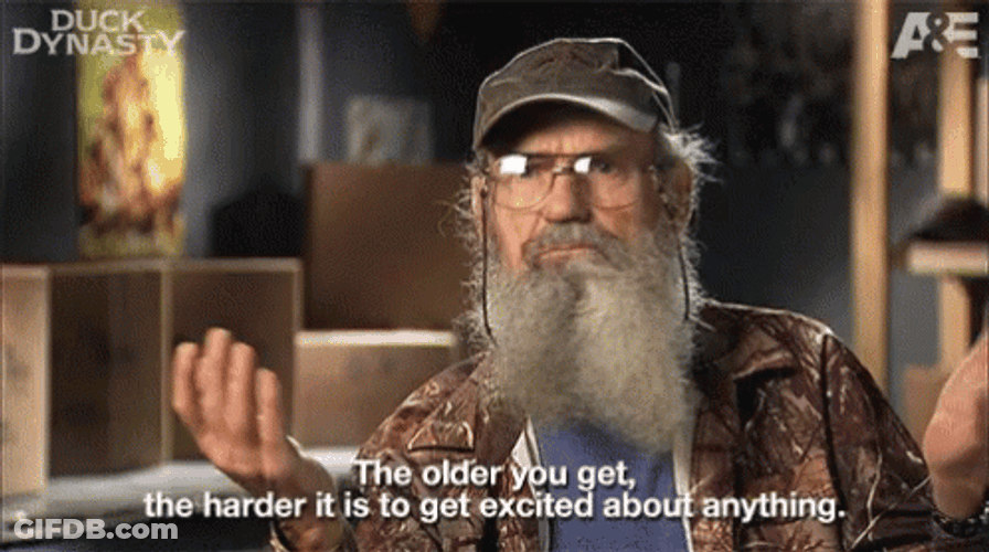 Senior Citizen Hard To Feel Excited GIF