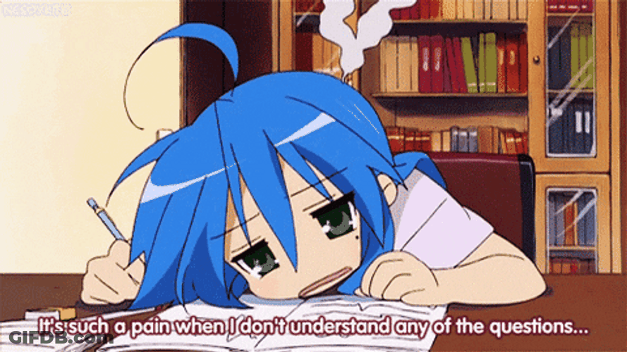 Senior Year Anime Girl Don't Understand Any Question GIF
