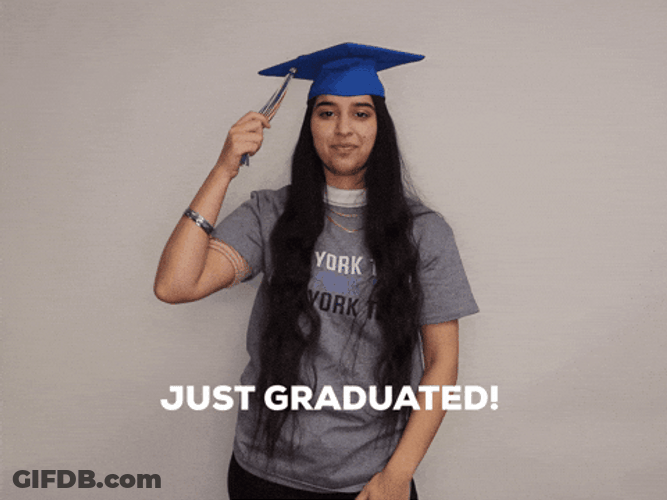 Senior Year Girl Just Graduated GIF
