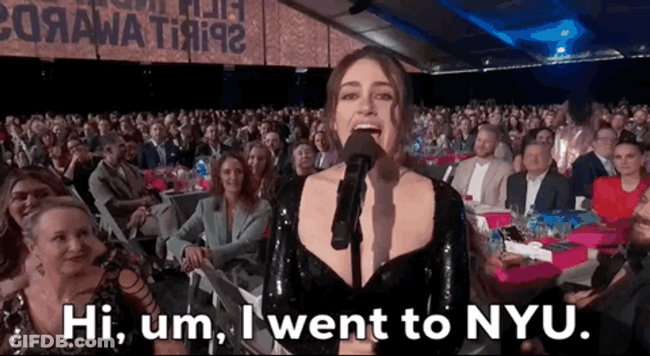 Senior Year Hi Went To Nyu GIF