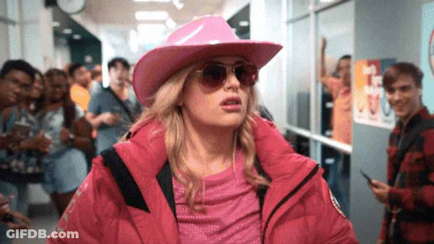 Senior Year Movie Rebel Wilson Removes Jacket Walking GIF