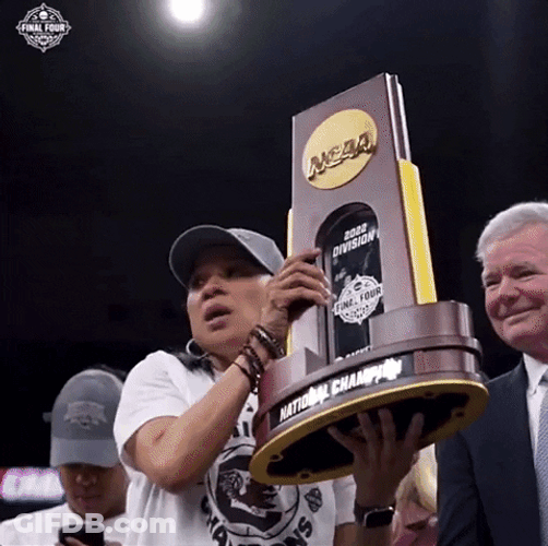 Senior Year Won Raises Trophy GIF