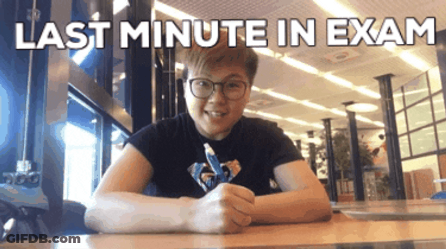Senior Year Writing Last Minute In Exam GIF