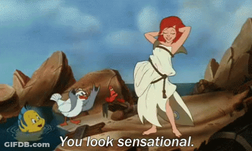 Sensational Poster Man Blue Background GIF