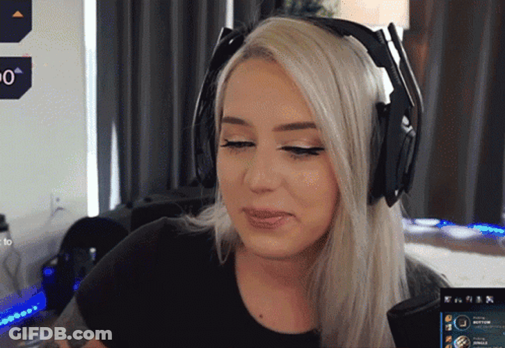 Sensible Chuckle Female Gamer Stream GIF