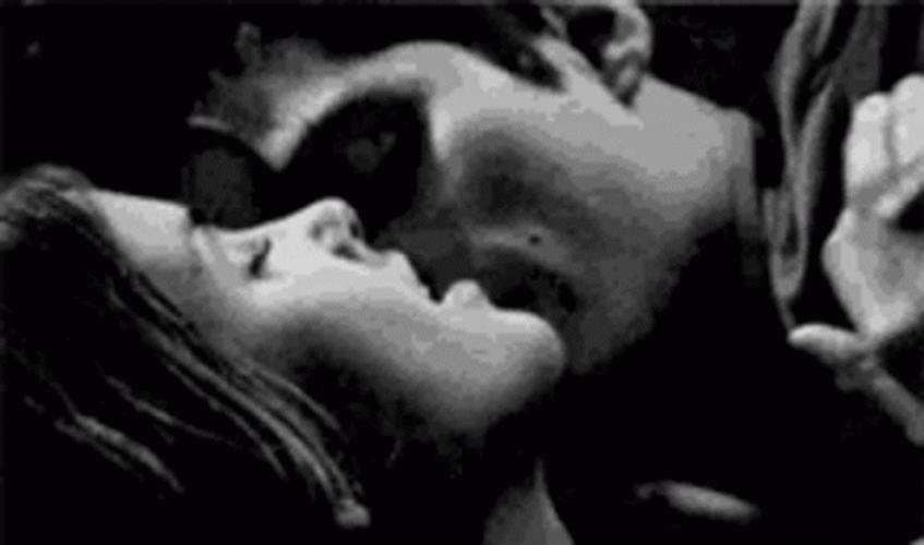 Sensual Couple Intense Kissing GIF