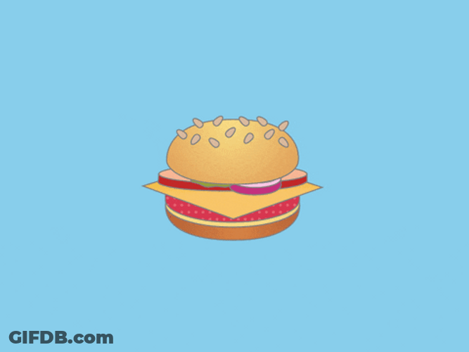 Separating Components Of Burger GIF