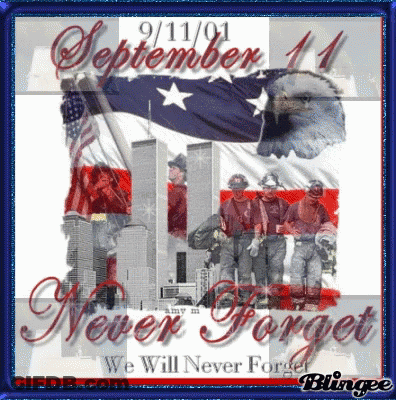 September 11 We Will Never Forget Poster GIF