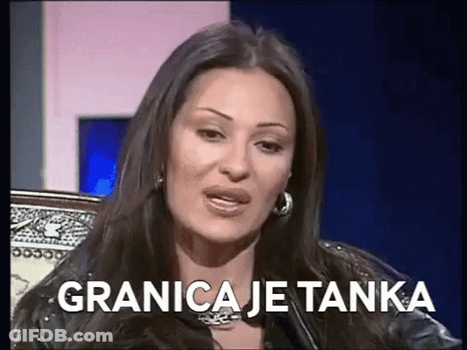 Serbia Ceca Granica Je Tanka GIF