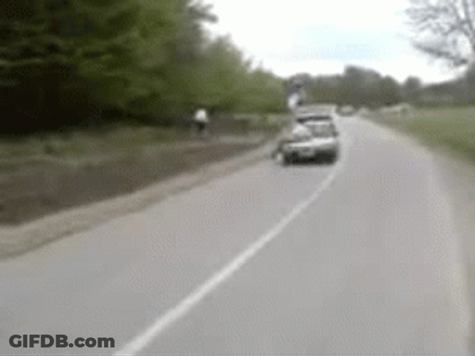Serbia Crazy Car Tow GIF
