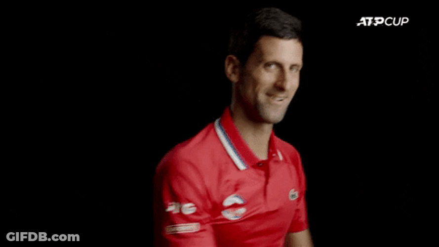 Serbia Djokovic ATP Cup GIF
