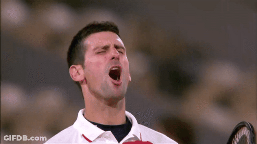 Serbia Djokovic Victory Scream GIF
