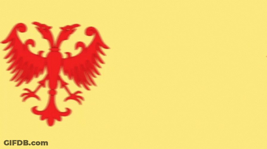 Serbia Empire Flag Eagle GIF