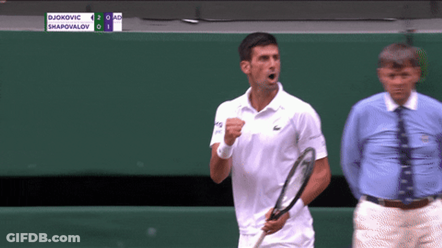 Serbia Roar Wimbledon 2021 GIF