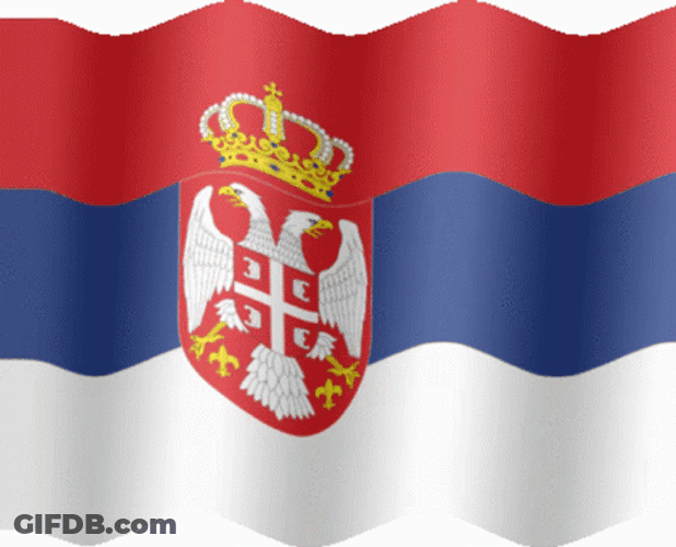 Serbia Waving Flag Sticker GIF