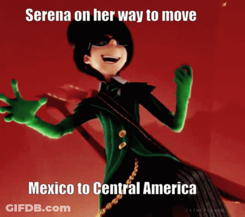 Serena On Her Way To Move Mexico To Central America Is Shown GIF