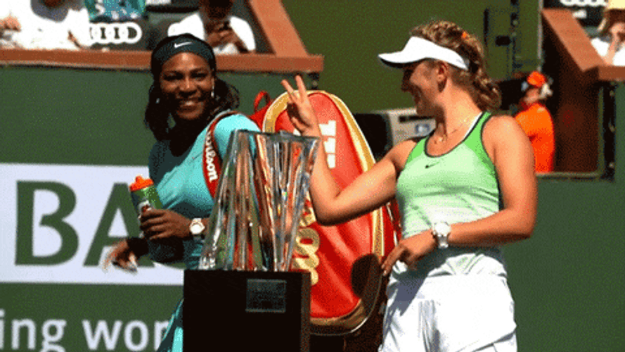 Serena Williams Peace GIF