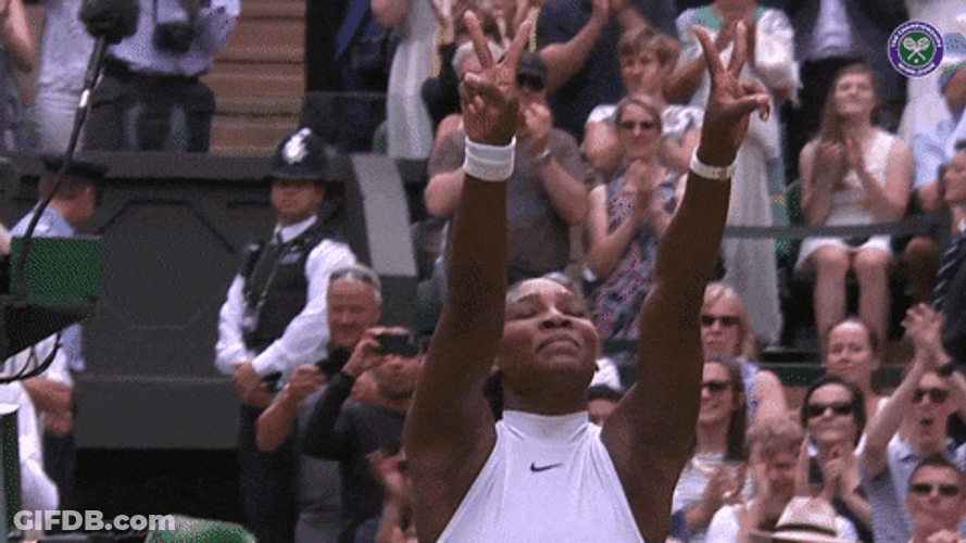 Serena Williams Signing Fingers 22 GIF