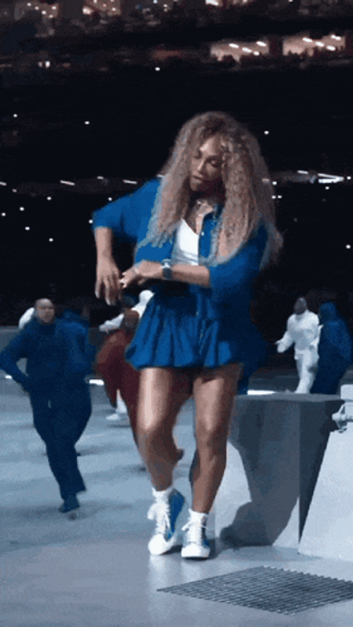 Serena Williams They Not Like Us Crip Walk Halftime Show GIF