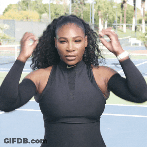 Serena Williams Wowza Party Starts Now GIF