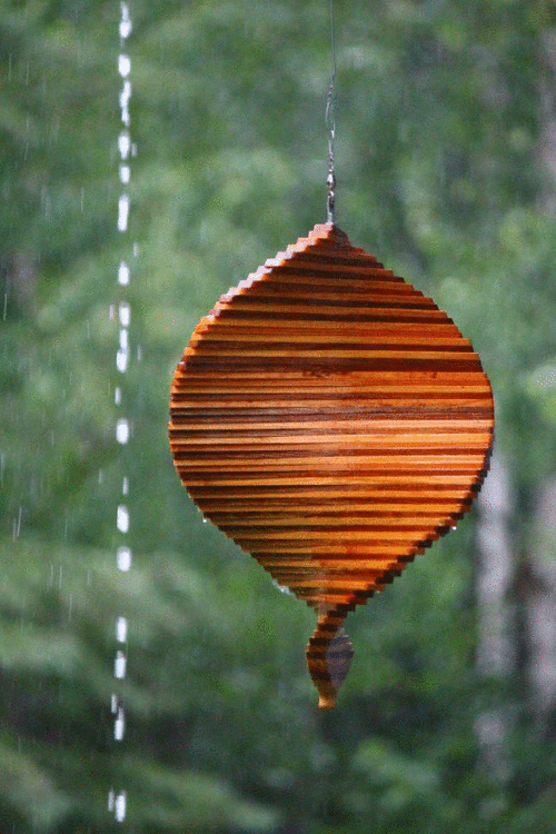 Serenity Now Rain Wind Ornaments Hanging GIF