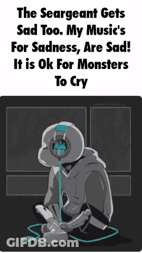 Sergeant Gets Sad Too Poster GIF