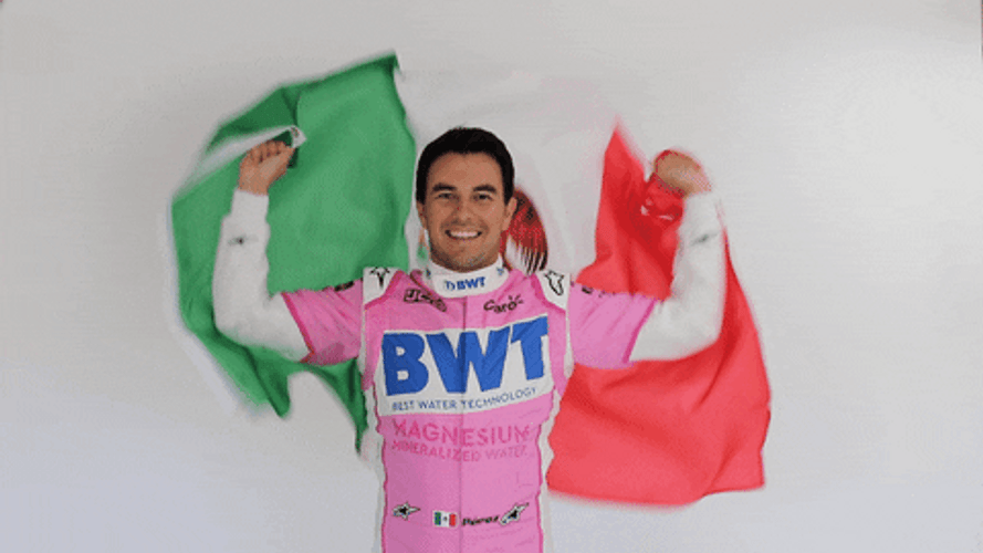 Sergio Perez Mexico Flag GIF