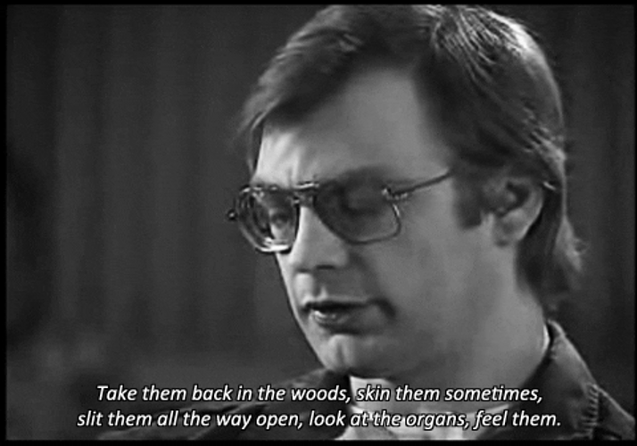 Serial Killer Jeffrey Dahmer Prison Interview GIF