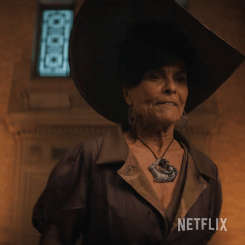 Series Adrienne Barbeau As Maria Murdock Grinding Teeth GIF