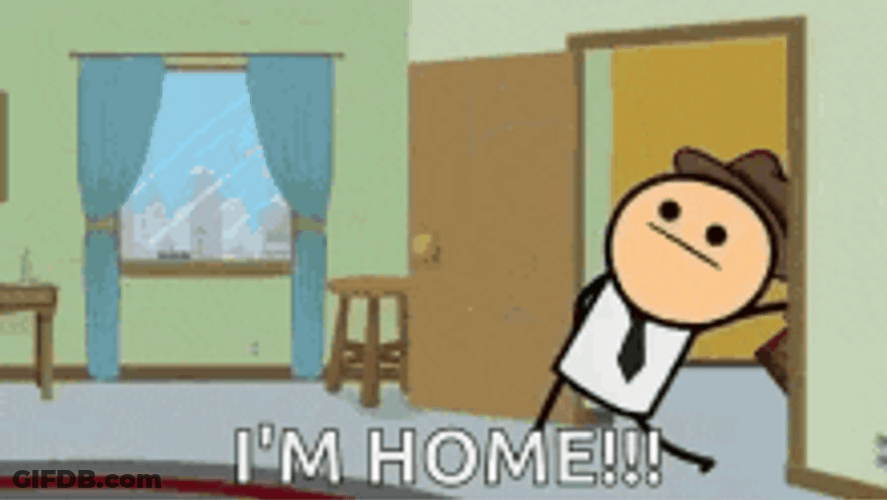 Series Cyanide & Happiness Show I'm Home GIF