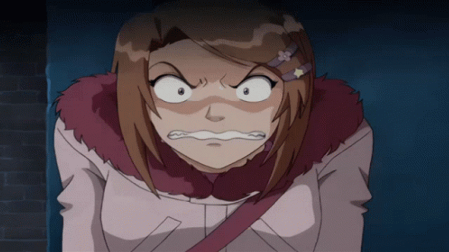 Series Martin Mystery Diana Lombard Teeth Grinding Reaction GIF