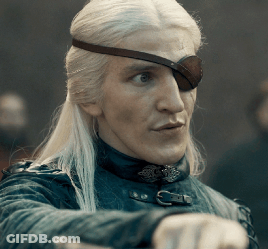 Serious Aemond Targaryen GIF