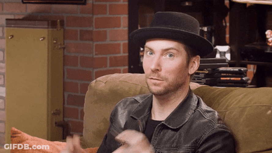 Serious Air Quotes GIF