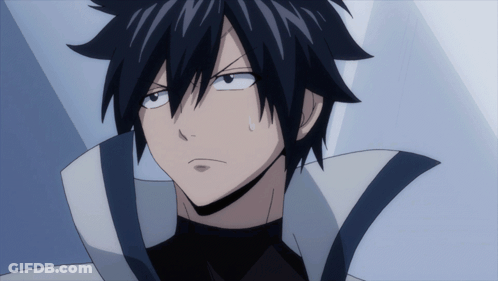 Serious Anime Character Close Up GIF