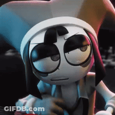 Serious Cartoon Character GIF