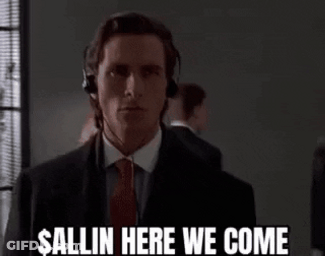 Serious Christian Bale All In Here We Come GIF
