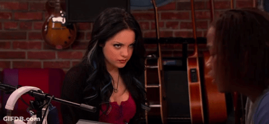 Serious Face Elizabeth Gillies Listening GIF