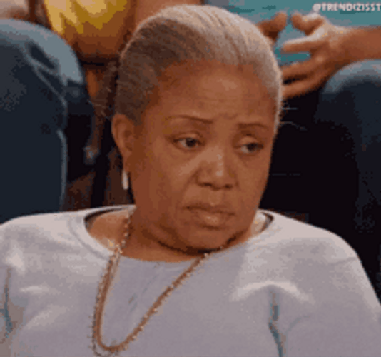 Serious Face Old Woman Annoyed Unimpressed GIF