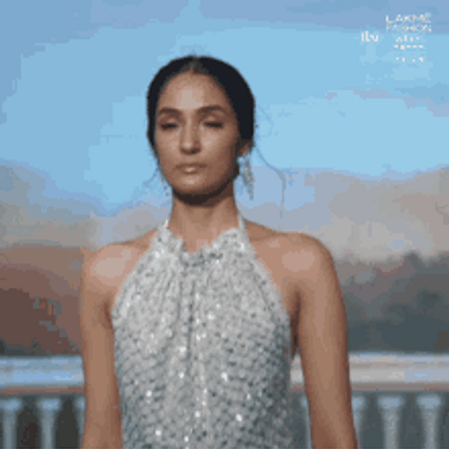 Serious Fashion Model GIF