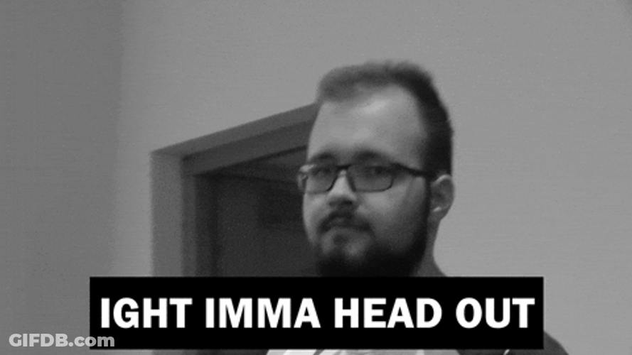 Serious Man Head Out GIF