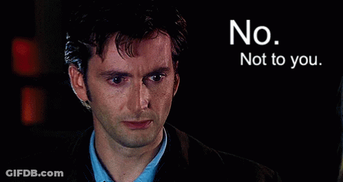 Serious Man Next To No Not To You Sign GIF