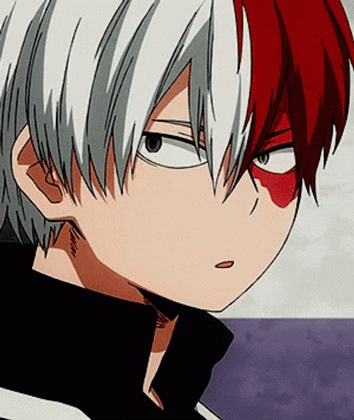 Serious Mha Shoto Todoroki GIF