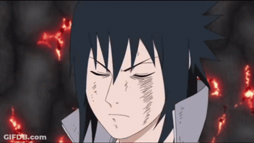 Serious Sasuke Sharingan Speak GIF