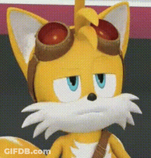 Serious Tails Thinking GIF