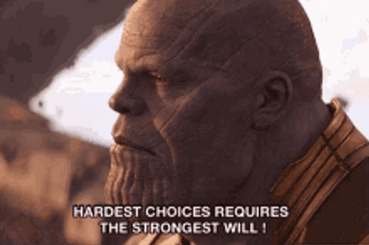 Serious Thanos Inspiring Quotes GIF