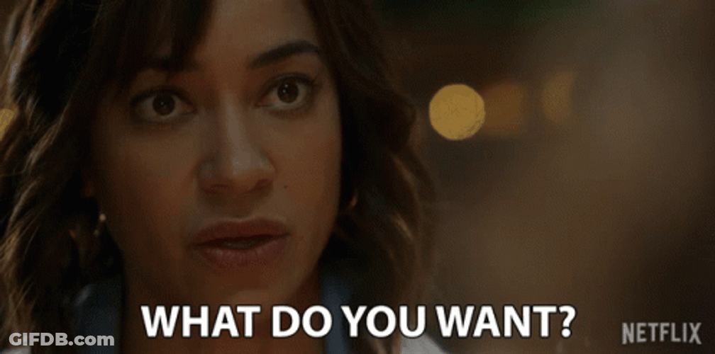 Serious Woman What Do You Want GIF