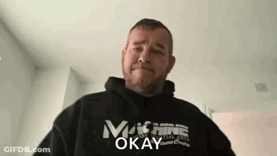 Seriously Angry Man Says Okay Sure GIF